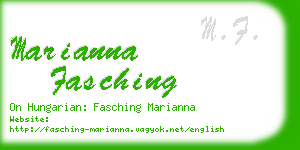 marianna fasching business card